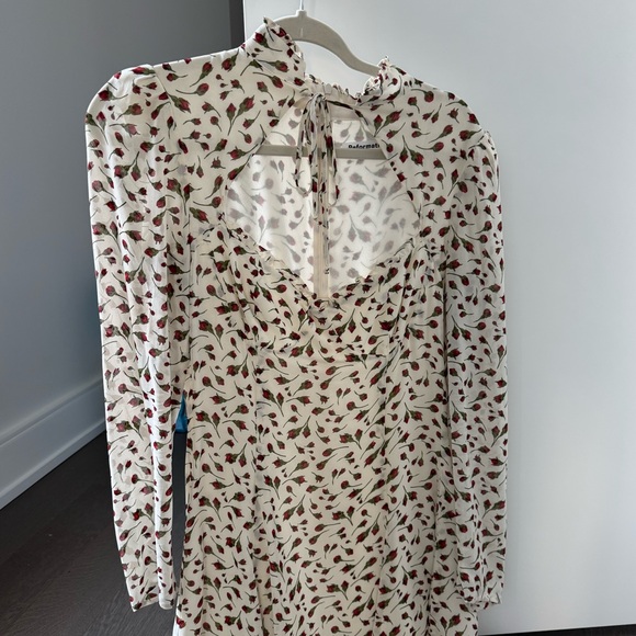 Reformation Long Sleeve Vivianne Mini Dress - Picture 3 of 7